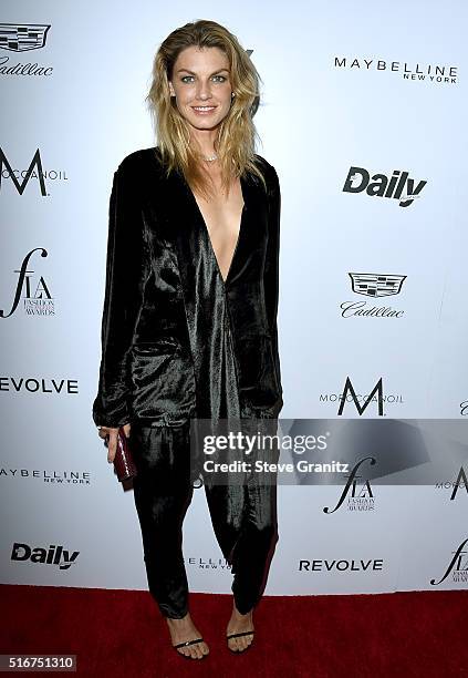 Model Angela Lindvall attends the Daily Front Row "Fashion Los Angeles Awards" at Sunset Tower Hotel on March 20, 2016 in West Hollywood, California.