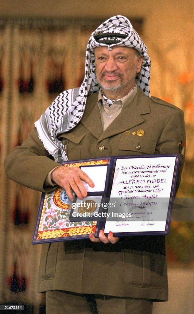 Yasser Arafat Awarded Nobel Peace Prize