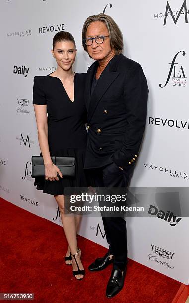 Economist Mohammed Hadid and Shiva Safai attend The Daily Front Row "Fashion Los Angeles Awards" 2016 at Sunset Tower Hotel on March 20, 2016 in West...