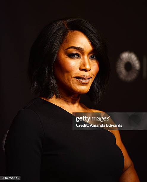 Actress Angela Bassett arrives at The Paley Center For Media's 33rd Annual PaleyFest Los Angeles Closing Night Presentation of "American Horror...