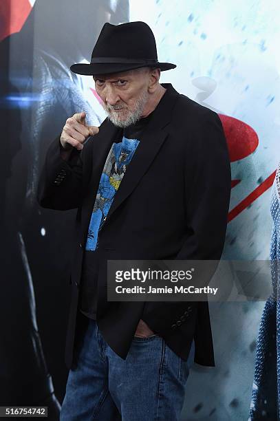 Writer Frank Miller attends the "Batman V Superman: Dawn Of Justice" New York Premiere at Radio City Music Hall on March 20, 2016 in New York City.
