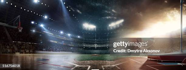 quand le sport rencontre les autres - baseball stadium photos et images de collection