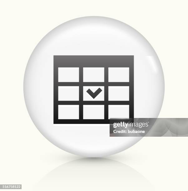 check boxes icon on white round vector button - multiple reflections stock illustrations