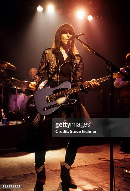 Chrissie Hynde of Pretenders performs at Irving Plaza, New York, May 24, 1994.