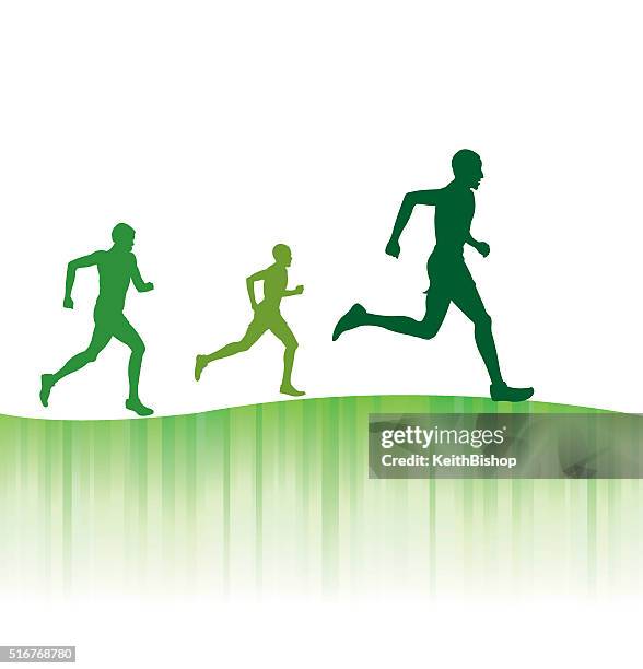track meet, jogging or runners club grunge background - cross country background stock illustrations