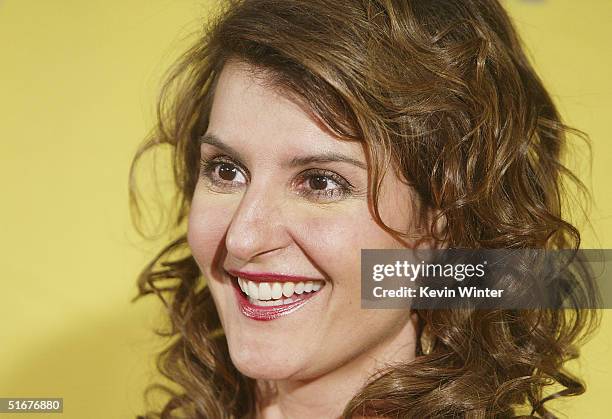 Actress Nia Vardalos arrives at the 13th Annual BAFTA/LA Britannia Awards at the Beverly Hilton Hotel on November 4, 2004 in Beverly Hills,...