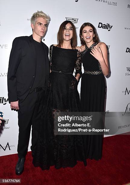 Model Presley Gerber , CR Fashion Book Magazine of the Year honoree Carine Roitfeld and model Kaia Gerber attend the Daily Front Row "Fashion Los...