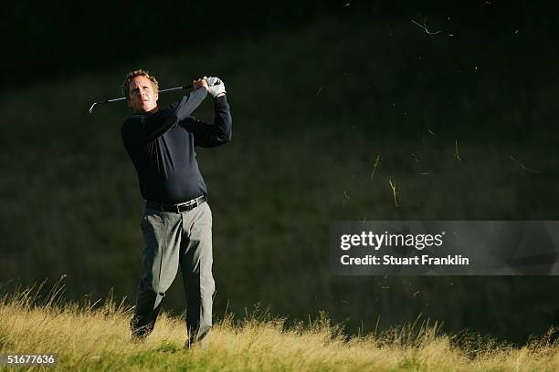 Pierre Fulke of Sweden during the final round of the Linde German Masters at Gut Larchenhof on September 12, 2004 in Cologne, Germany.