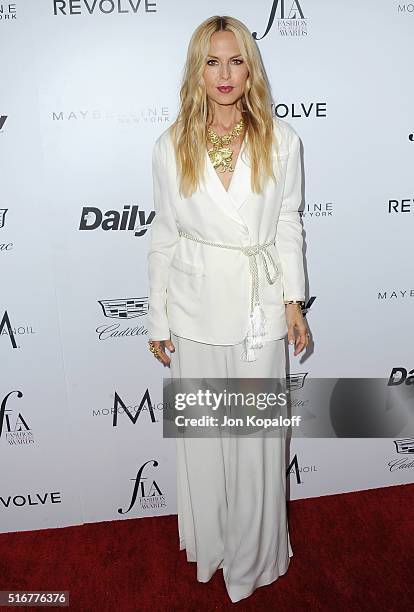 Rachel Zoe arrives at The Daily Front Row "Fashion Los Angeles Awards" 2016 at Sunset Tower Hotel on March 20, 2016 in West Hollywood, California.
