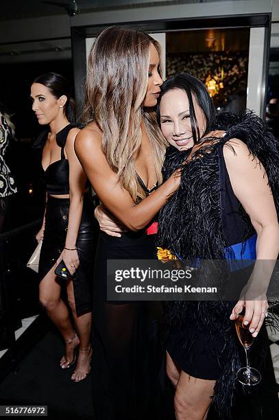 Singer Ciara and Eva Chow attend The Daily Front Row Fashion Los Angeles Awards Private Dinner Hosted By Eva Chow And Carine Roitfeld at Mr Chow on...