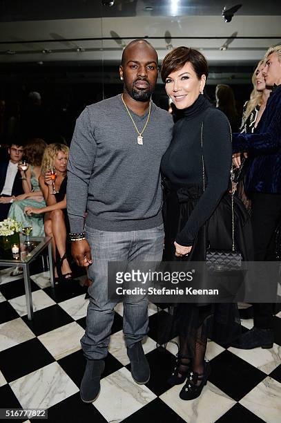 Corey Gamble and Kris Jenner attend The Daily Front Row Fashion Los Angeles Awards Private Dinner Hosted By Eva Chow And Carine Roitfeld at Mr Chow...
