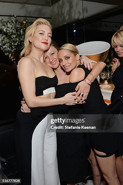 Kate Hudson, Jennifer Meyer and Nicole Richie attend The Daily Front Row Fashion Los Angeles Awards Private Dinner Hosted By Eva Chow And Carine...