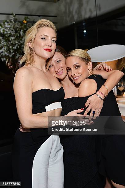 Kate Hudson, Jennifer Meyer and Nicole Richie attend The Daily Front Row Fashion Los Angeles Awards Private Dinner Hosted By Eva Chow And Carine...