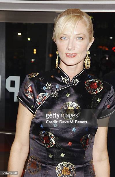 Actress Joely Richardson arrives at the Closing Gala of The Times BFI London Film Festival, the World Premiere of "I Heart Huckabees", at the Odeon...