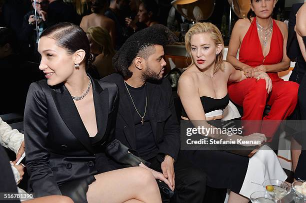 Bella Hadid, The Weeknd and Kate Hudson attend The Daily Front Row Fashion Los Angeles Awards Private Dinner Hosted By Eva Chow And Carine Roitfeld...