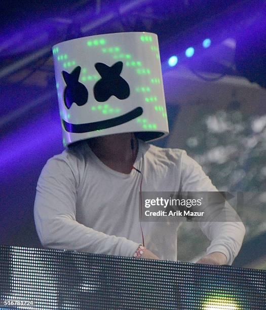 Marshmello performing at Ultra Music Festival 2016 on March 20, 2016 in Miami, Florida.