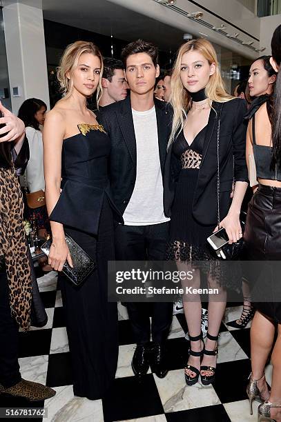 Kenya Kinski-Jones, Will Peltz and Nicola Peltz attend The Daily Front Row Fashion Los Angeles Awards Private Dinner Hosted By Eva Chow And Carine...