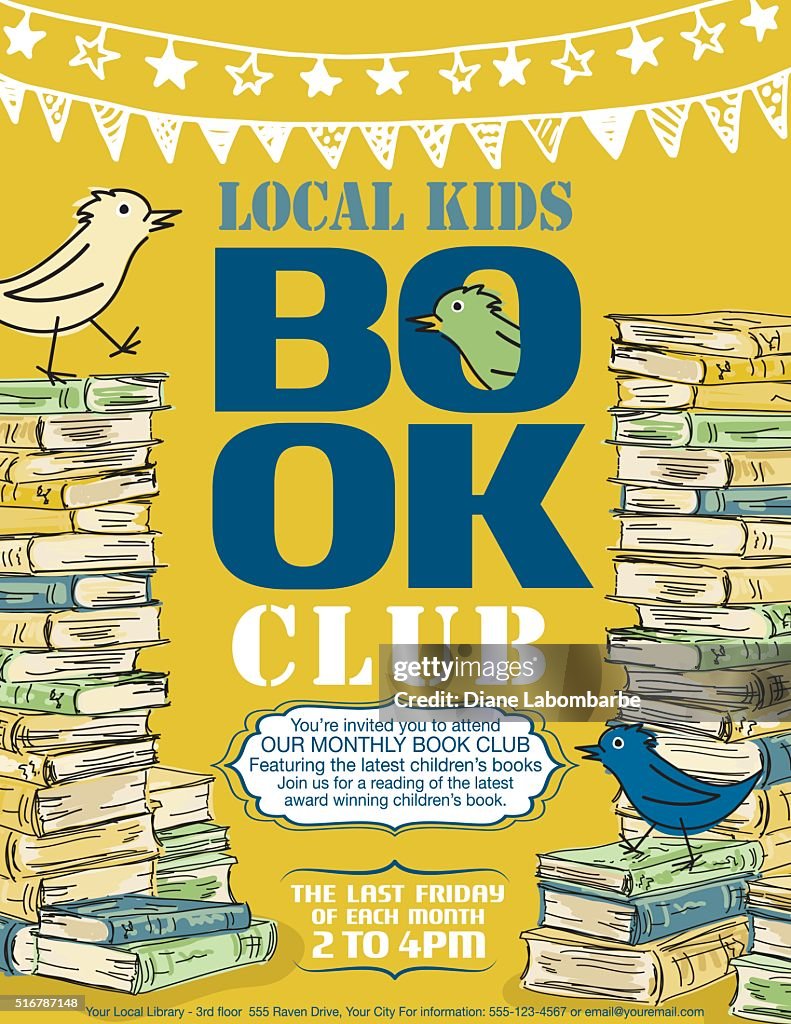 Kin Club Poster Book Club Poster Template