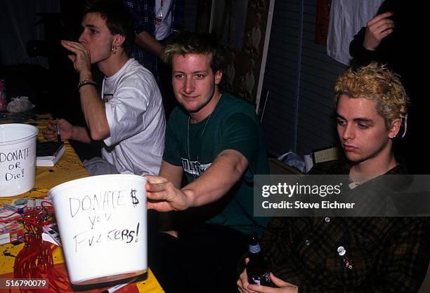 Tre Cool and Billie Joe Armstrong of Green Day at Counter Aid Fundraiser, New York, December 3, 1994.