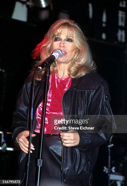 Nancy Sinatra performs at Limelight Club, New York, May 10, 1995.