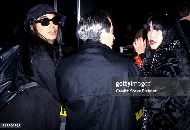 Steven Meisel and Anna Sui at fashion Show, New York, April 14, 1993.