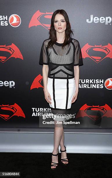 Model Coco Rocha attends the "Batman V Superman: Dawn Of Justice" New York premiere at Radio City Music Hall on March 20, 2016 in New York City.