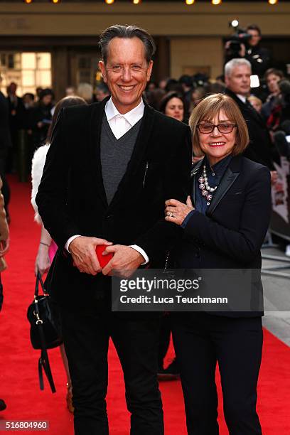 Richard E Grant and Joan Washington attends the Jameson Empire Awards 2016 at The Grosvenor House Hotel on March 20, 2016 in London, England.