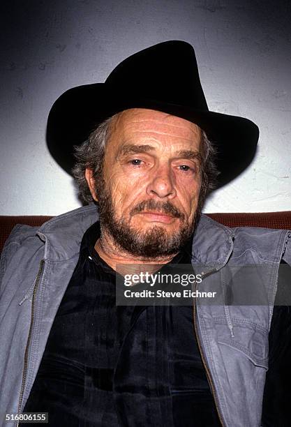 Merle Haggard backstage portraits at Tramps, New York, June 23, 1993.