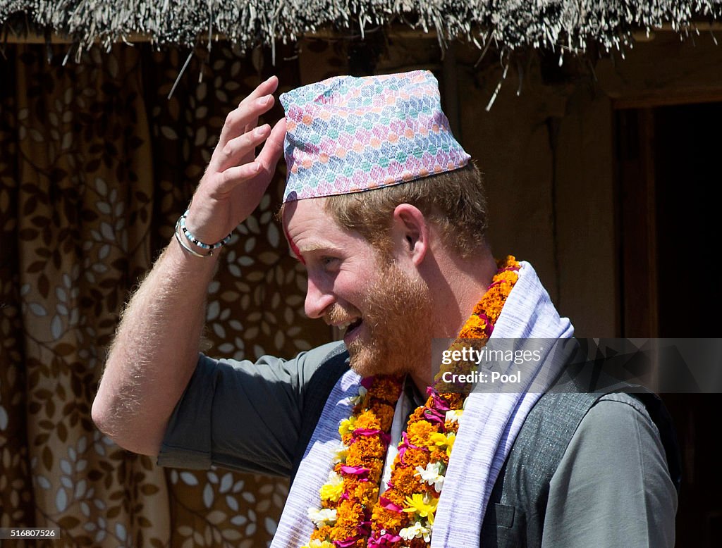 Prince Harry Visits Nepal - Day 3