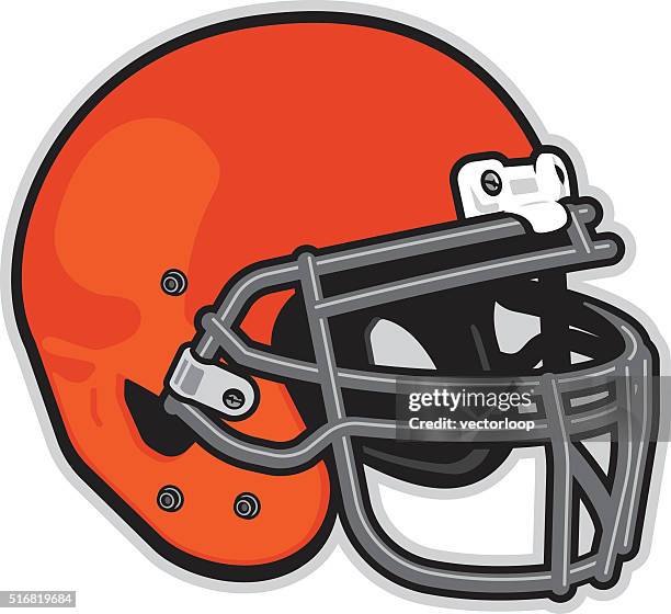 illustrations, cliparts, dessins animés et icônes de casque de football américain - casque de football américain