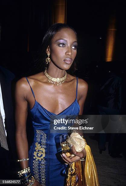 Naomi Campbell at Sean Puffy Combs' birthday celebration at Cipriani, New York, November 4, 1998.