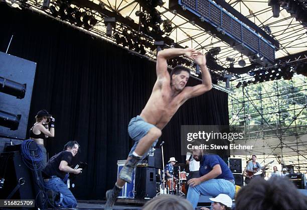 Butthole Surfers Stage Diving Moshing Mosh pit at Lollapalooza, New York, August 11, 1991.