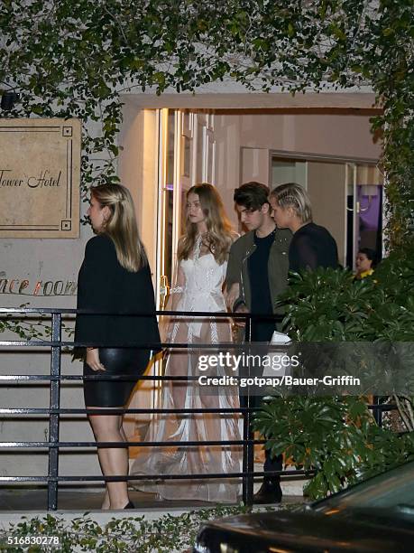 Gigi Hadid is seen leaving 'Fashion Los Angeles Awards' at Sunset Tower Hotel on March 20, 2016 in Los Angeles, California.