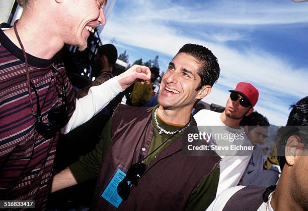 Perry Farrell of Porno for Pyros at Lifebeat benefit, Big Bear, California, March 12, 1995.