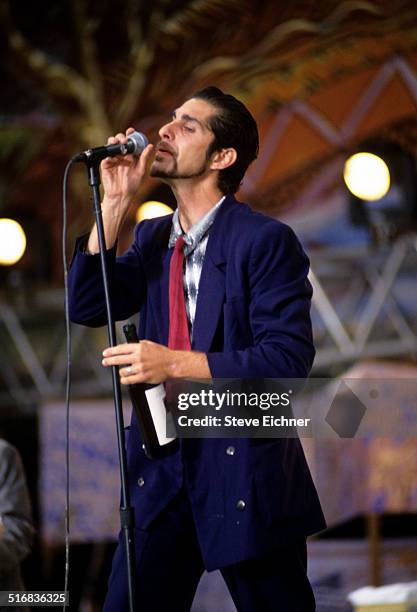 Perry Farrell of Porno for Pyros performs at Woodstock 94, Saugerties, New York, August 13, 1994.