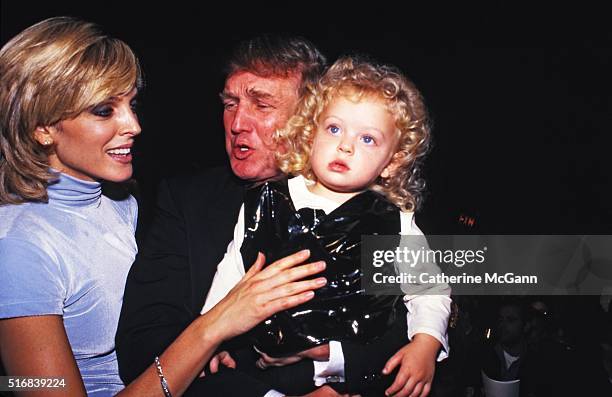 Donald Trump and Marla Maples with daughter Tiffany Trump 1995 in New York City, New York.