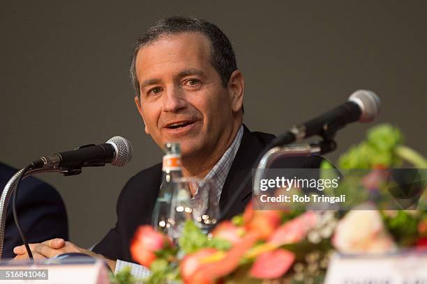 Tampa Bay Rays owner Stuart Sternberg is seen during a press conference on Monday, March 21, 2016 at Melia Cohiba Hotel in Havana, Cuba.