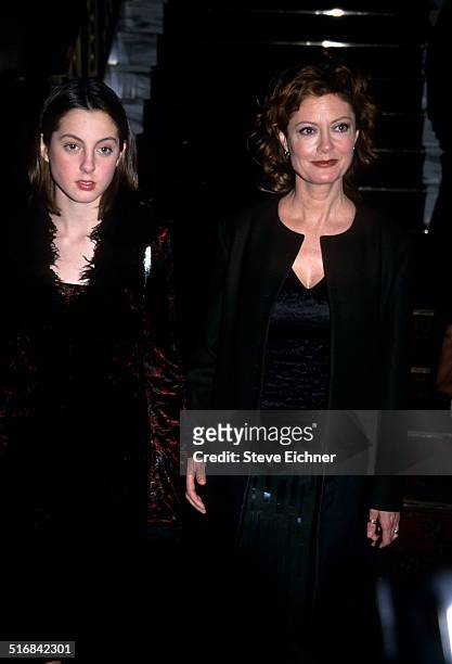 Eva Amurri and Susan Sarandon at Step Mom premiere, New York, December 15, 1998.