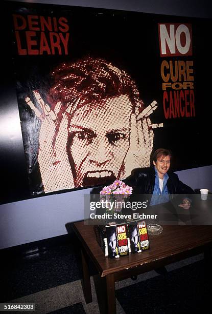 Dennis Leary at No Cure for Cancer book signing at Tower Records, New York, August 3, 1994.