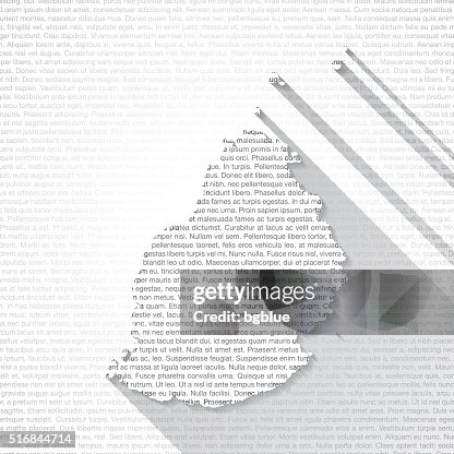Mauritius Map on Text Background - Long Shadow Mauritius Map on Text Background - Long Shadow