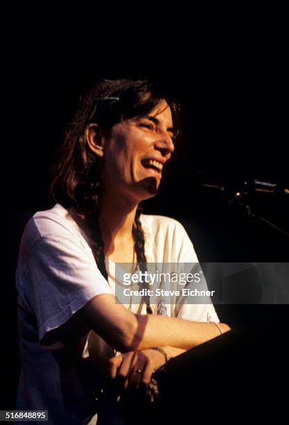 Patti Smith performs at Central Park SummerStage, New York, July 27, 1995.
