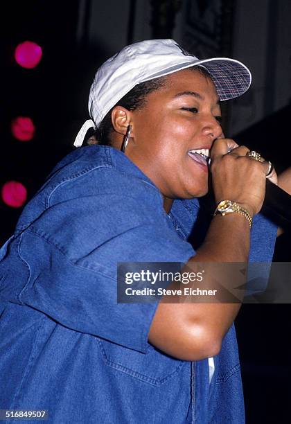 Queen Latifah performs at Apollo Theatre, New York, June 10, 1994.