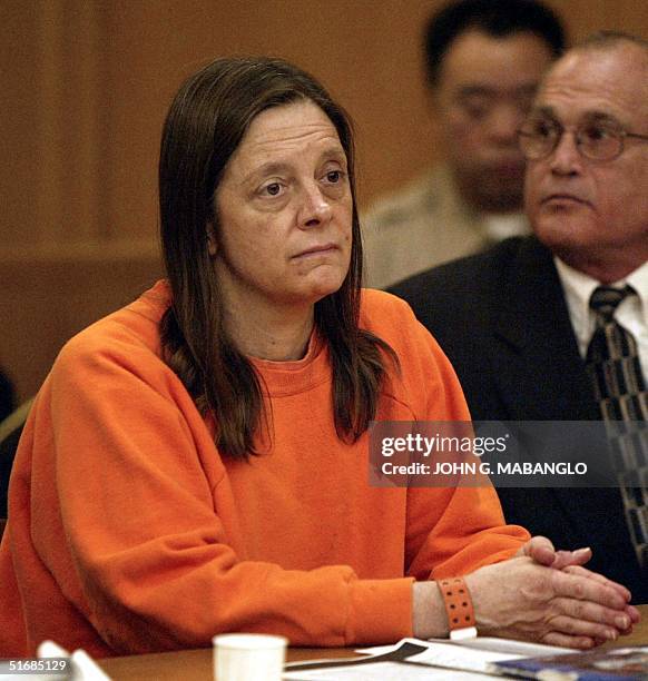 Marjorie Knoeller listens to arguments for a new trial before a scheduled sentencing hearing at the San Francisco Superior Court 07 June 2002 in San...