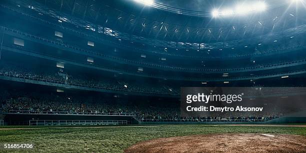 baseball stadium - stadium night stock pictures, royalty-free photos & images
