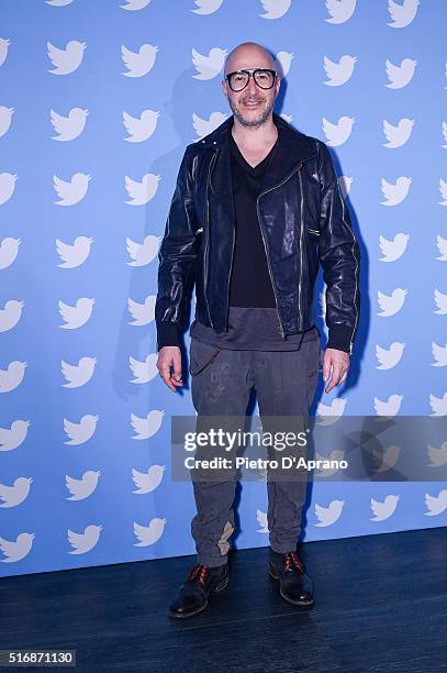 Saturnino Celani attends Twitter's 10th Anniversary party on March 21, 2016 in Milan, Italy.