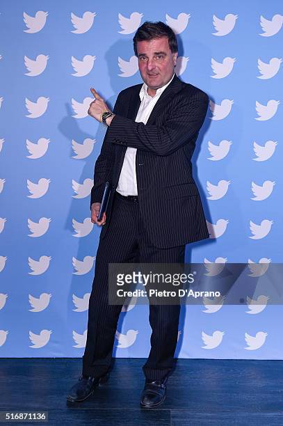 Andrea Radic attends Twitter's 10th Anniversary party on March 21, 2016 in Milan, Italy.