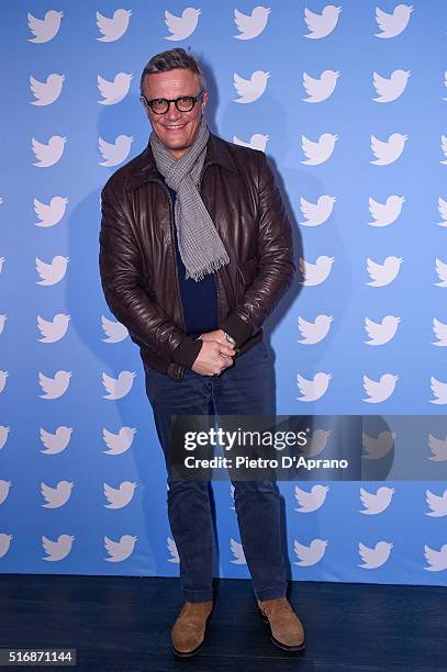 Luca Dondoni attends Twitter's 10th Anniversary party on March 21, 2016 in Milan, Italy.