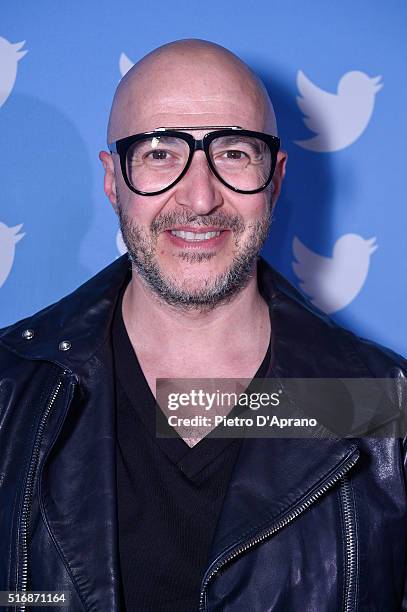 Saturnino Celani attends Twitter's 10th Anniversary party on March 21, 2016 in Milan, Italy.