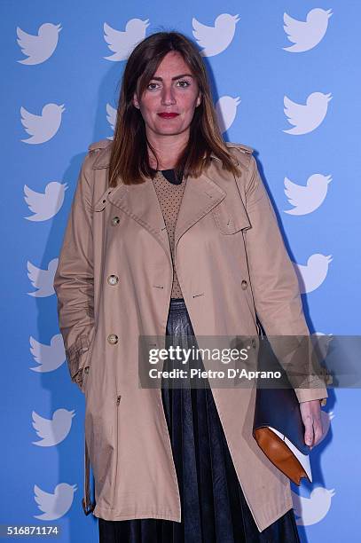 Chiara Maci attends Twitter's 10th Anniversary party on March 21, 2016 in Milan, Italy.