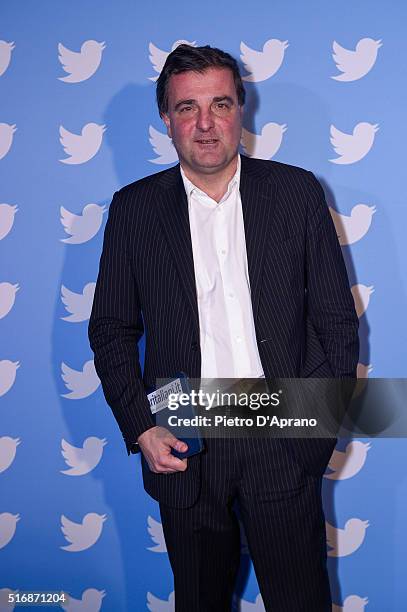 Andrea Radic attends Twitter's 10th Anniversary party on March 21, 2016 in Milan, Italy.